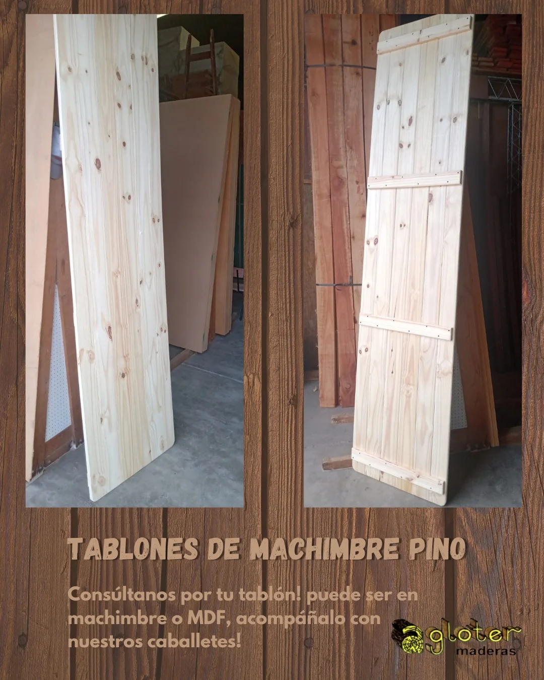 Tablones de Machimbre de Pino